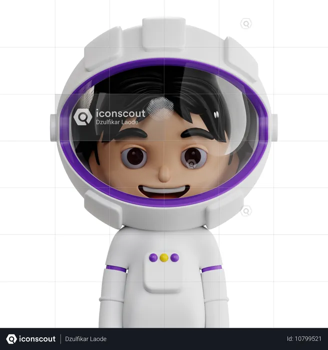 우주 비행사  3D Icon