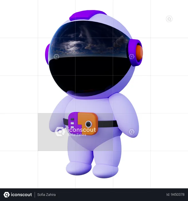 Astronaut  3D Icon