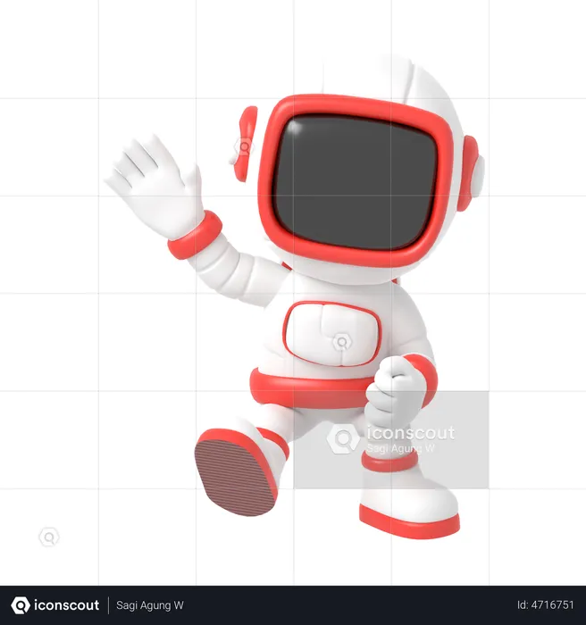 Astronaut  3D Illustration