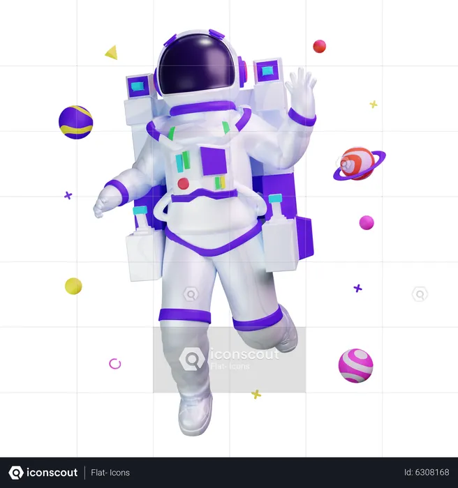 Astronaut  3D Icon