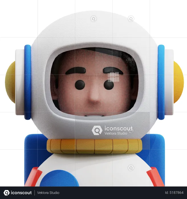 Astronaut Avatar  3D Icon