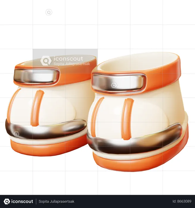 Astronaut Boots  3D Icon