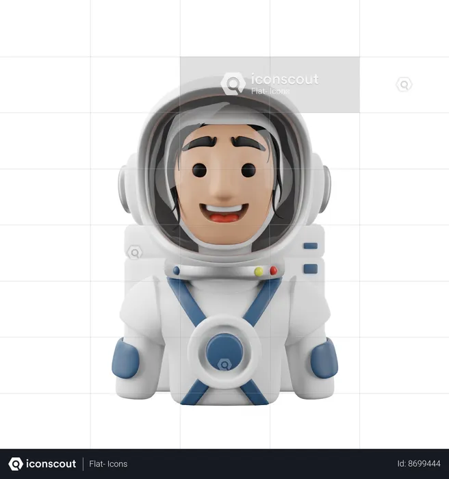 Astronaut Female  3D Icon