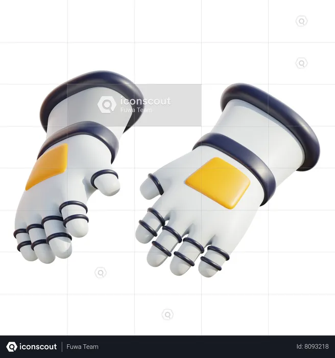 Astronaut Gloves  3D Icon
