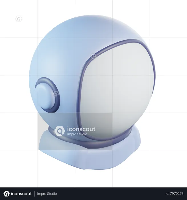 Astronaut Helmet  3D Icon