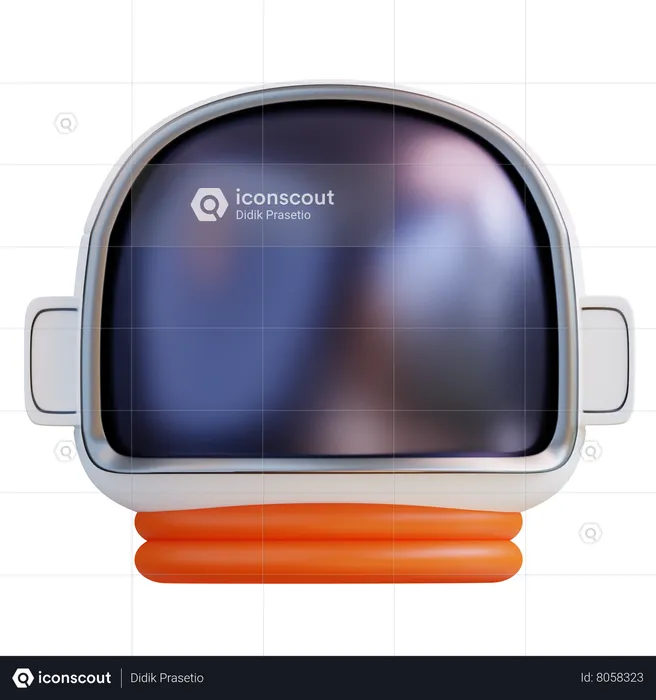 Astronaut Helmet  3D Icon