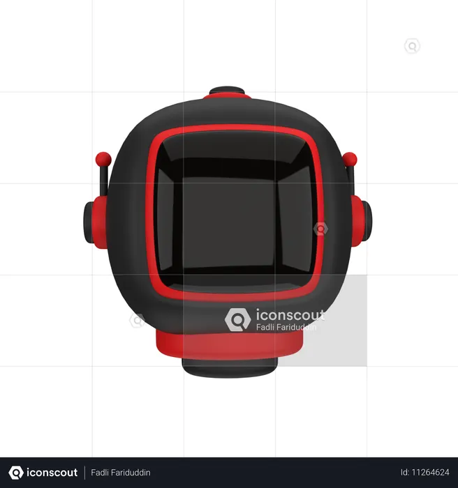 Astronaut Helmet  3D Icon