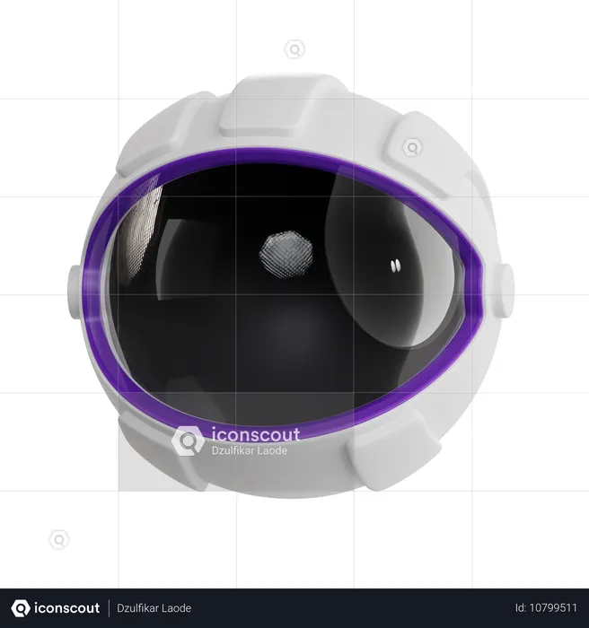 Astronaut Helmet  3D Icon