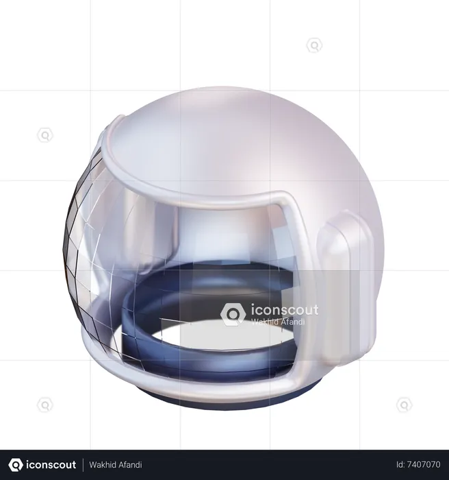 Astronaut Helmet  3D Illustration