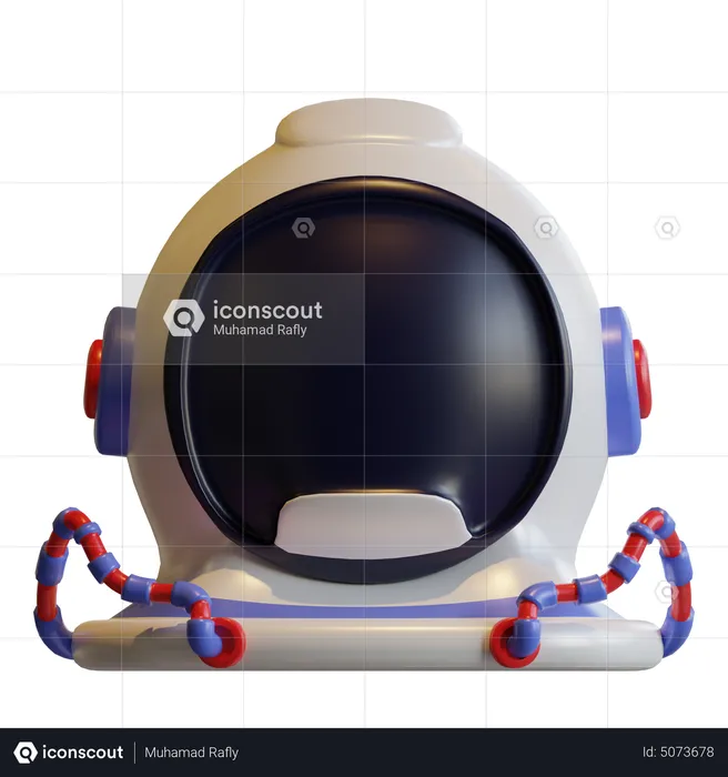 Astronaut Helmet  3D Icon