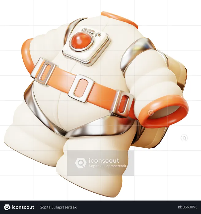 Astronaut Suit  3D Icon