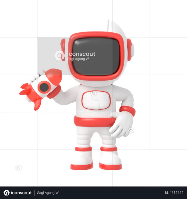 Astronauta  3D Illustration