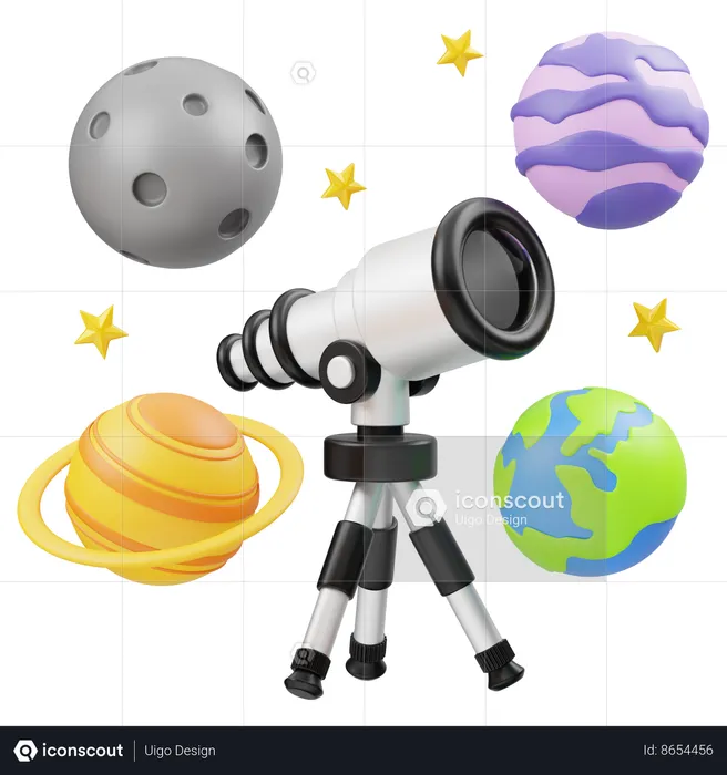 Astronomía  3D Icon