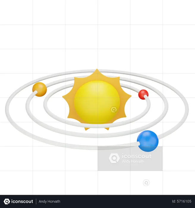 Astronomie-Planeten  3D Icon