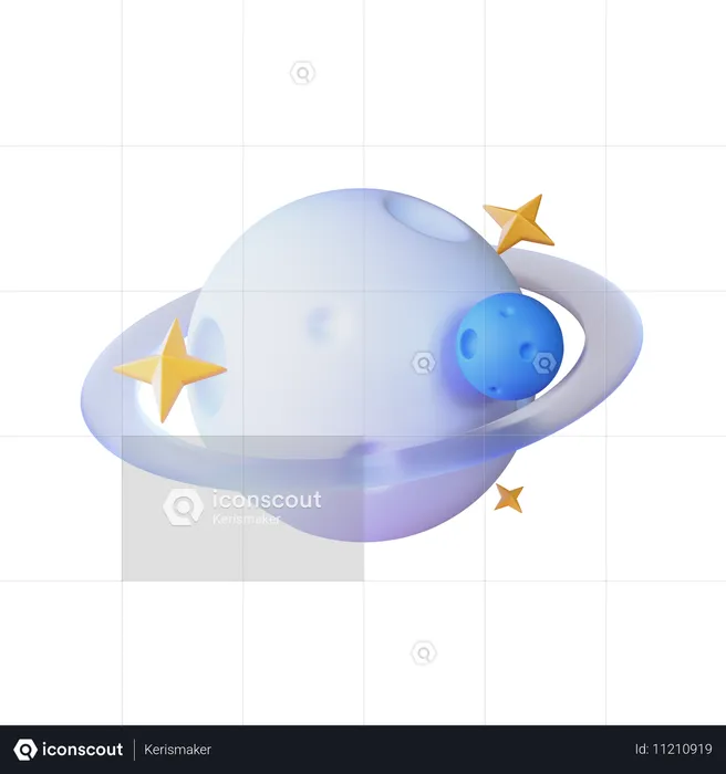 천문학  3D Icon