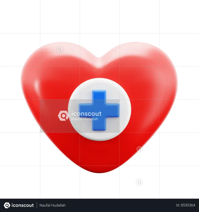 Infarto de miocardio  3D Icon