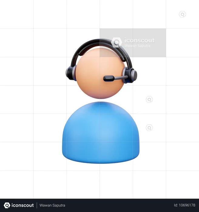 Atención al cliente  3D Icon
