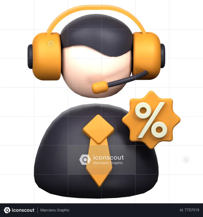 Servicio al cliente 24 horas  3D Icon