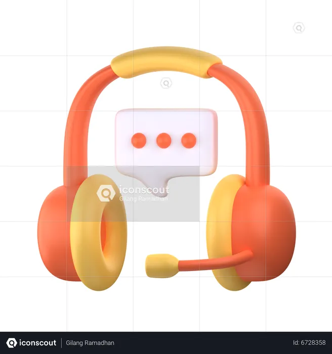 Atención al cliente  3D Icon