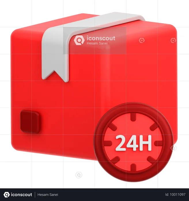 Atendimento 24h  3D Icon