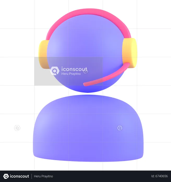 Serviço ao cliente  3D Icon