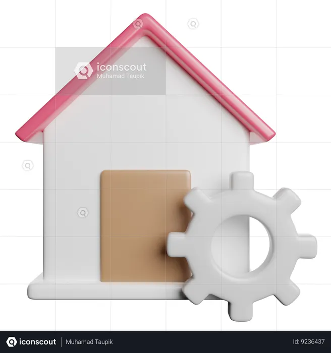 Serviço de casa  3D Icon