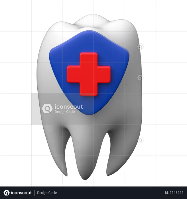 Cuidado dental  3D Icon