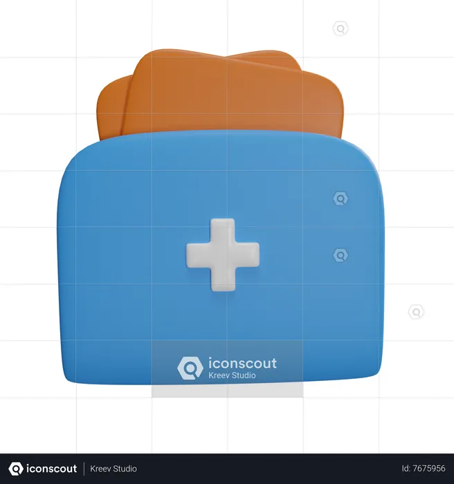 Certificado médico  3D Icon