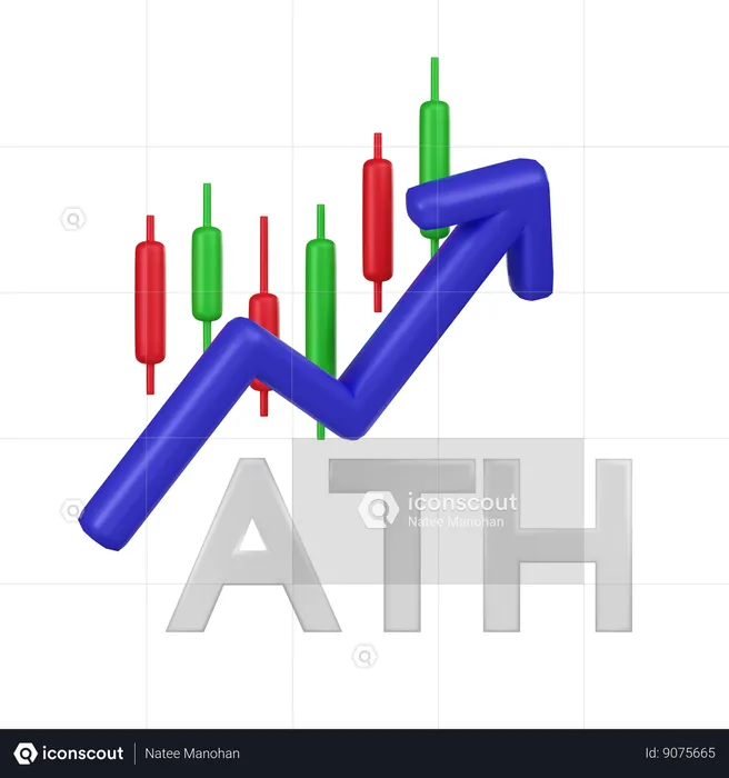 Ath Growth  3D Icon