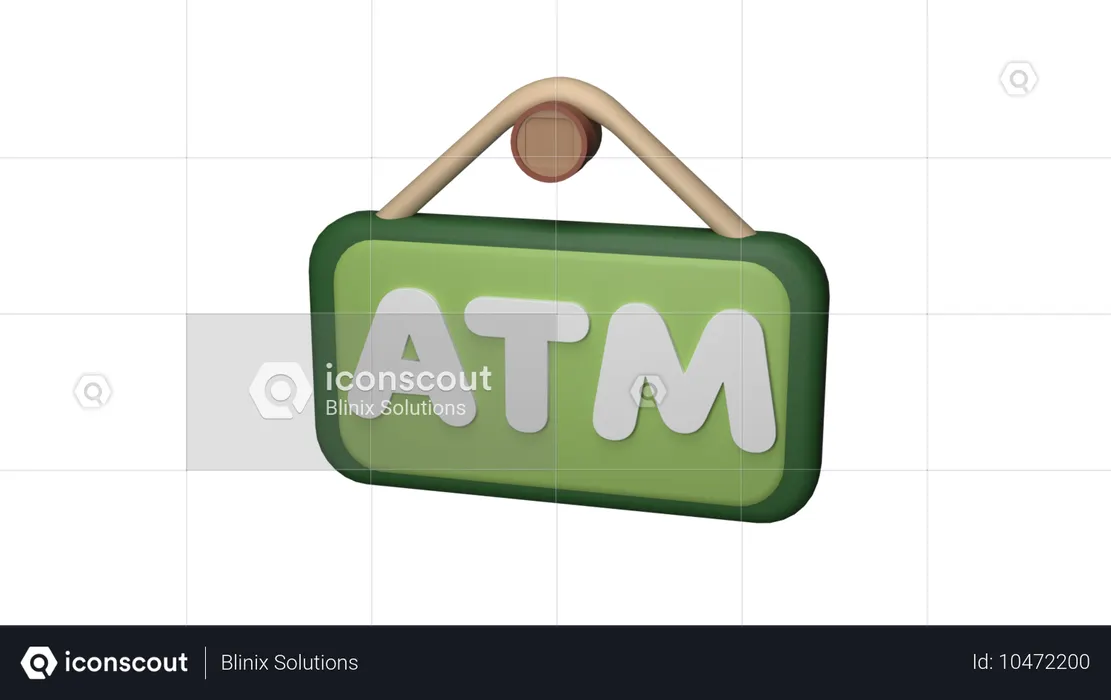 ATM  3D Icon