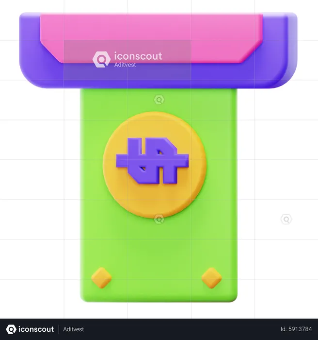 ATM  3D Icon