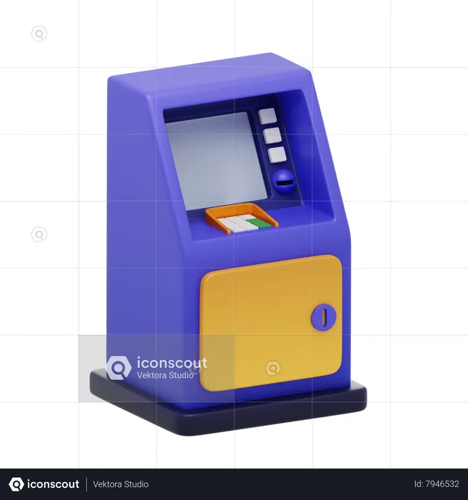 Atm  3D Icon