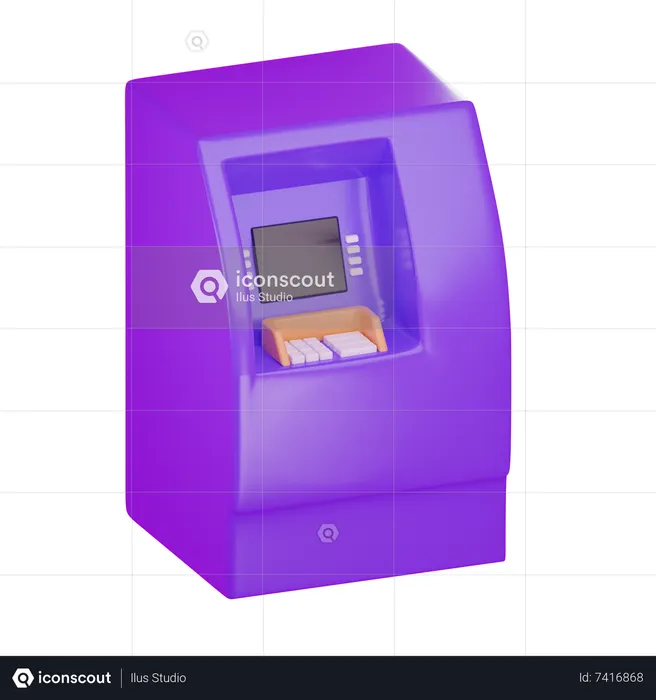 ATM  3D Icon