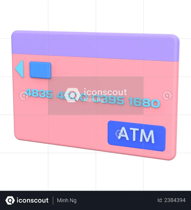 ATM Card  3D Illustration