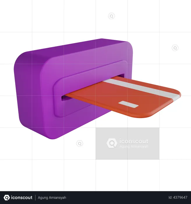 Atm Card  3D Illustration