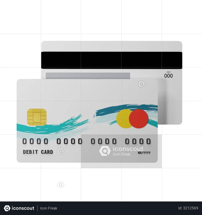 Atm Card  3D Illustration