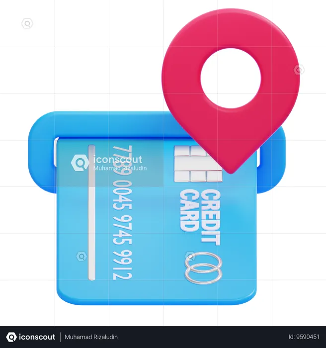 ATM Location  3D Icon