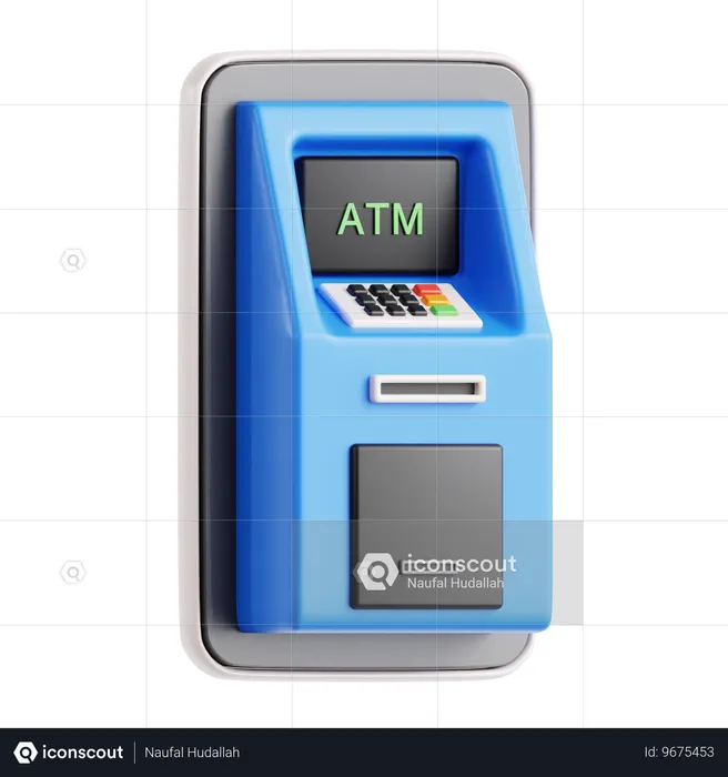 ATM 기계  3D Icon