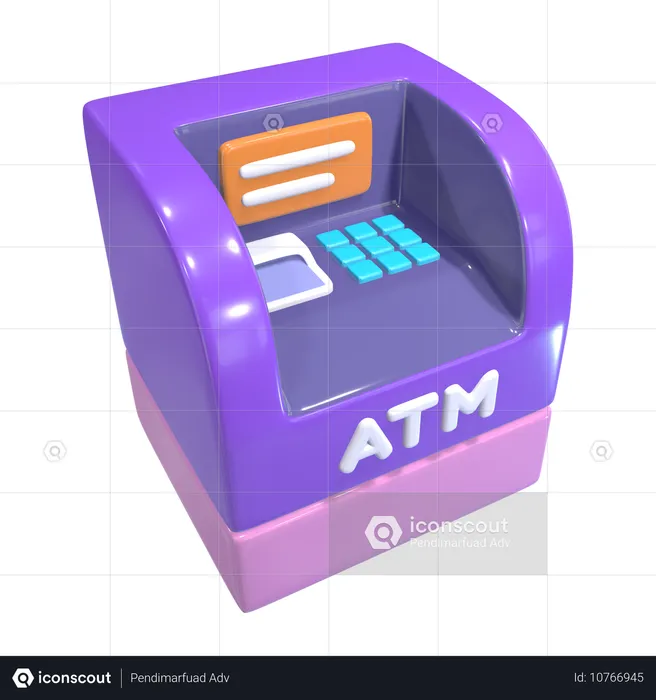 ATM マシン  3D Icon