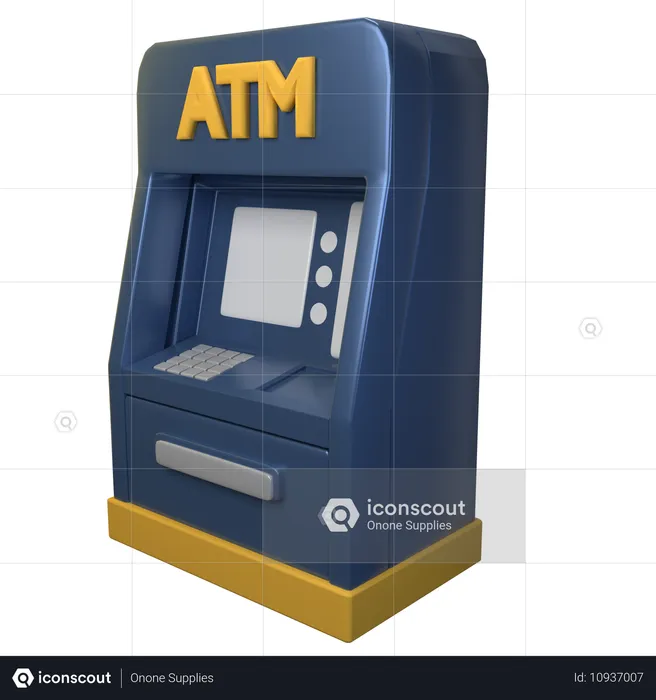 ATM 기계  3D Icon