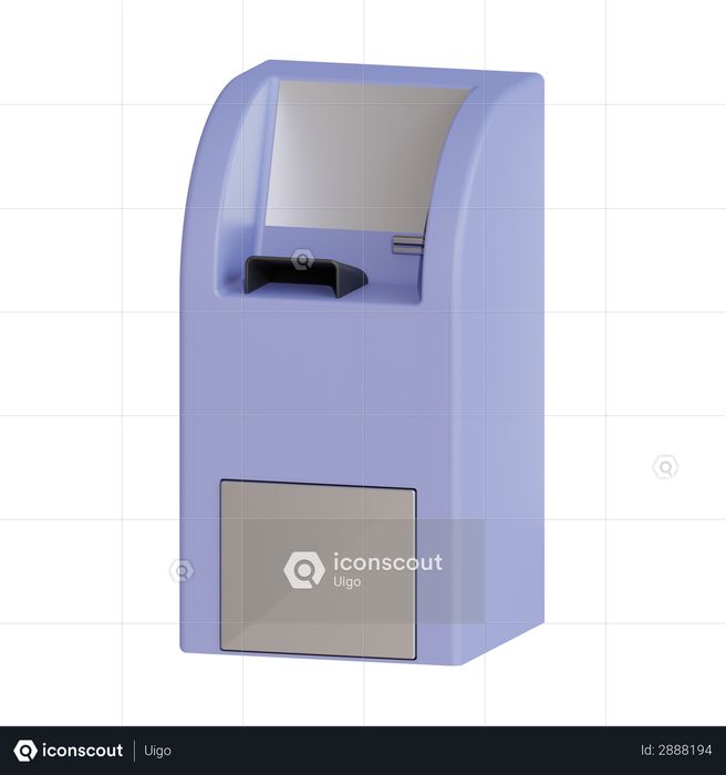 ATM Machine 3D Illustration