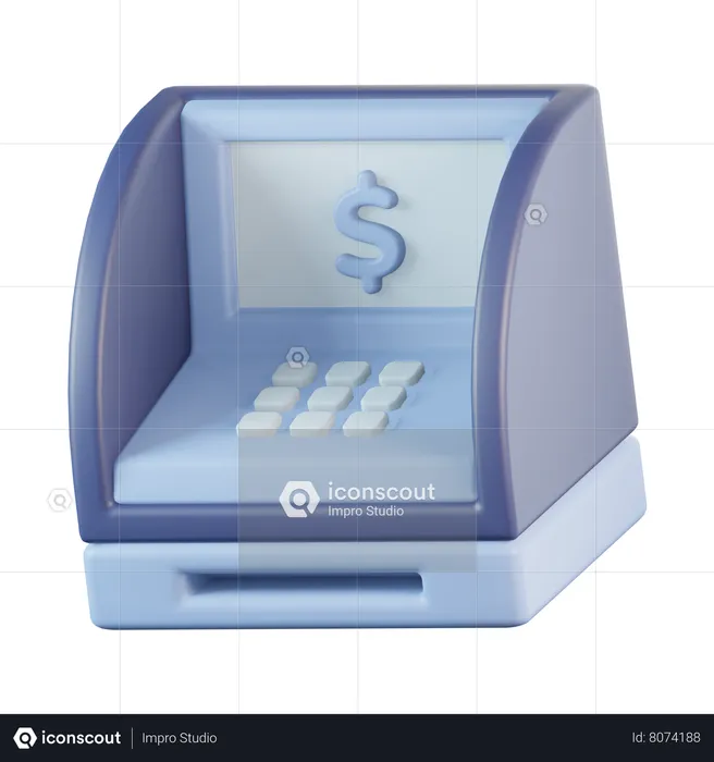 ATM Machine  3D Icon