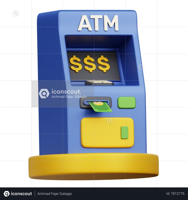 ATM Machine  3D Icon