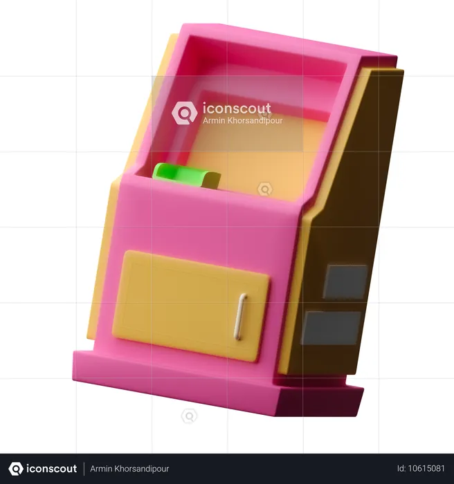 Atm Machine  3D Icon