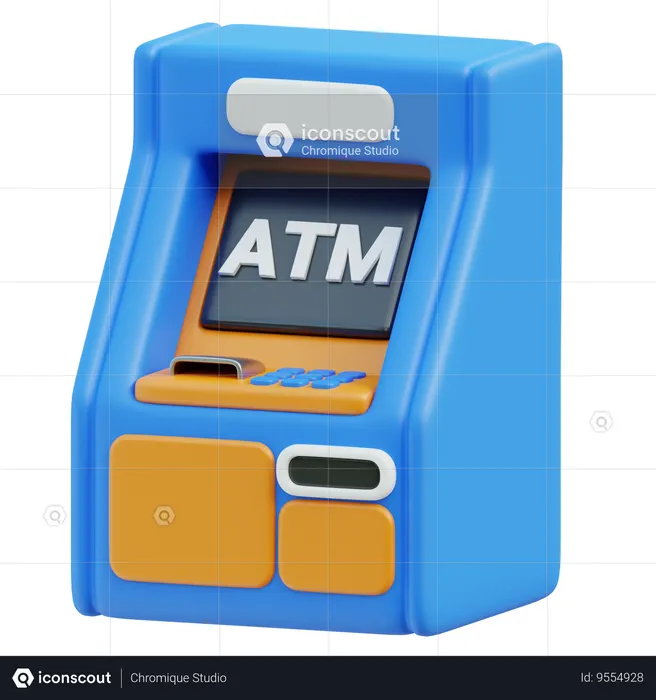 Atm Machine  3D Icon