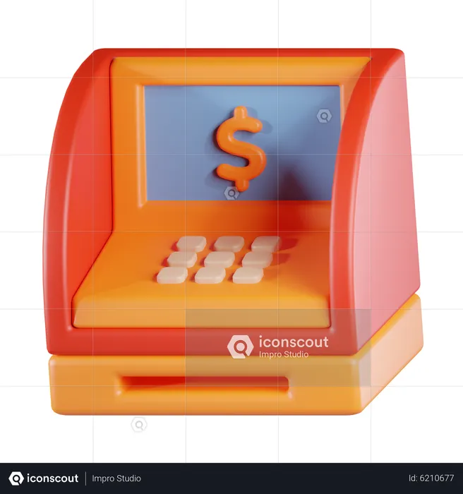 Atm Machine  3D Icon