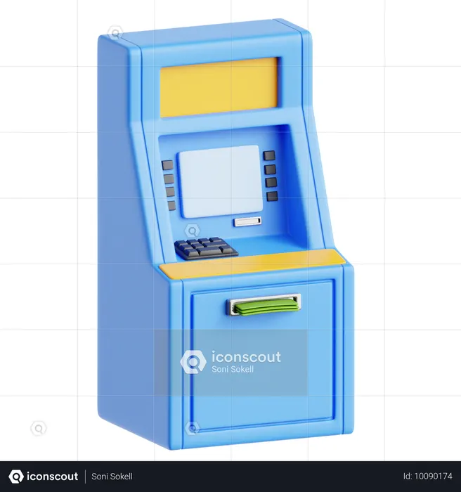 ATM Machine  3D Icon