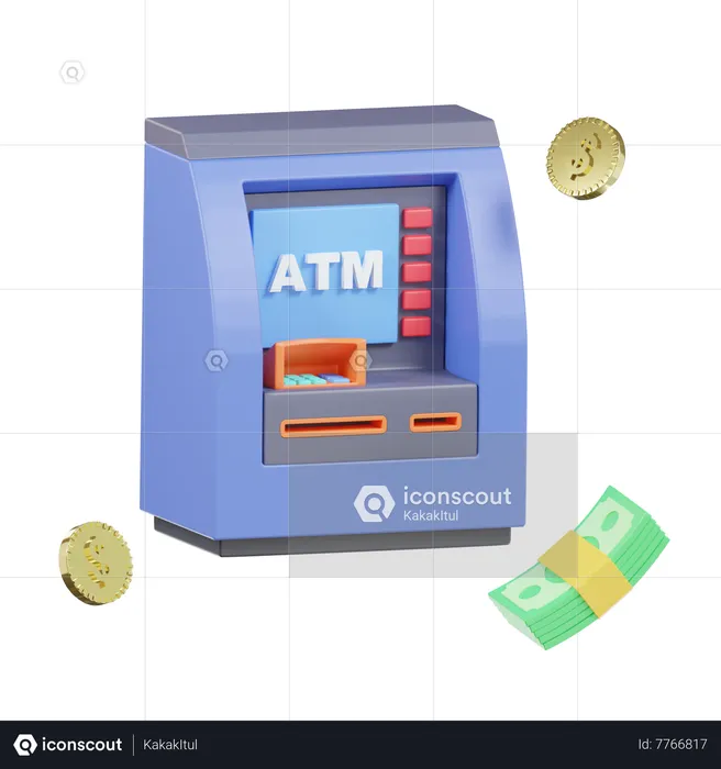 Atm Machine  3D Icon