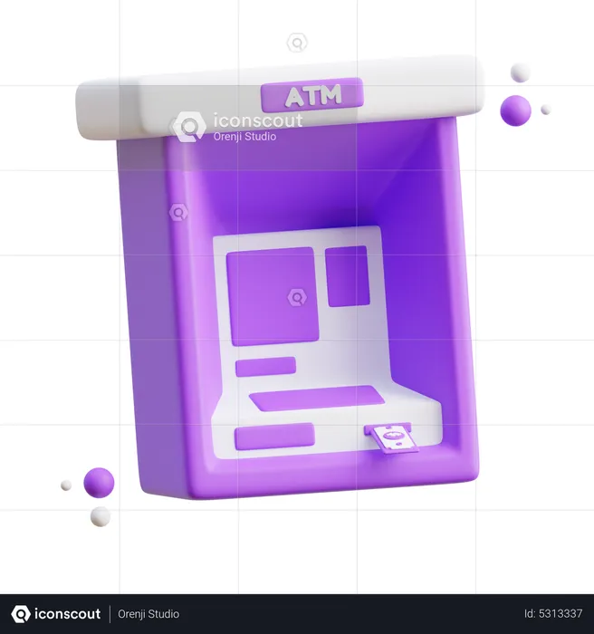 Atm Machine  3D Icon