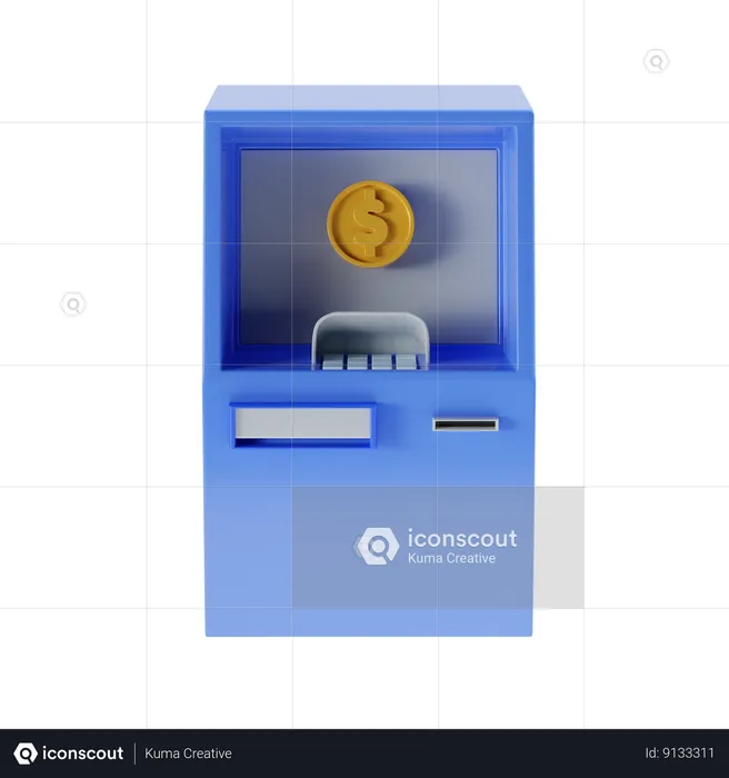 Atm Machine  3D Icon